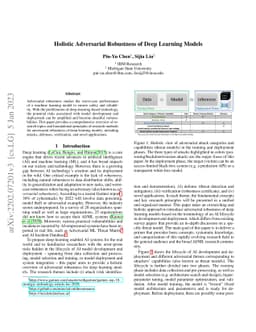 Holistic Adversarial Robustness of Deep Learning Models