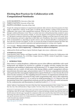 Eliciting Best Practices for Collaboration with Computational Notebooks