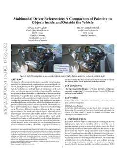 Multimodal Driver Referencing: A Comparison of Pointing to Objects
  Inside and Outside the Vehicle