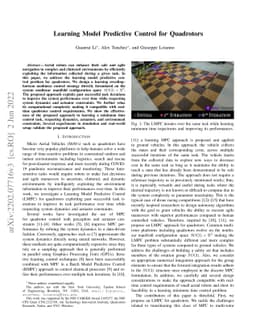 Learning Model Predictive Control for Quadrotors