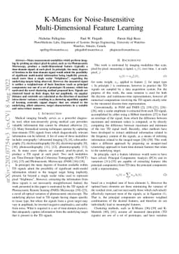 K-Means for Noise-Insensitive Multi-Dimensional Feature Learning