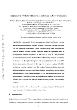 Explainable Predictive Process Monitoring: A User Evaluation
