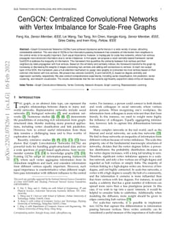 CenGCN: Centralized Convolutional Networks with Vertex Imbalance for
  Scale-Free Graphs