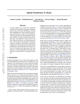 Spatial Transformer K-Means