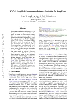 $\rm{C {\small IS}}^2$: A Simplified Commonsense Inference Evaluation
  for Story Prose