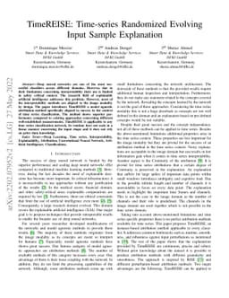 TimeREISE: Time-series Randomized Evolving Input Sample Explanation