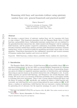 Reasoning with fuzzy and uncertain evidence using epistemic random fuzzy
  sets: general framework and practical models