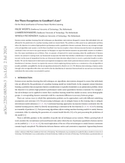 Are There Exceptions to Goodhart's Law? On the Moral Justification of
  Fairness-Aware Machine Learning