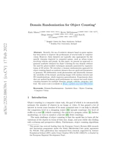 Domain Randomization for Object Counting