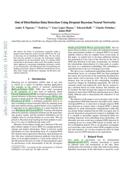 Out of Distribution Data Detection Using Dropout Bayesian Neural
  Networks