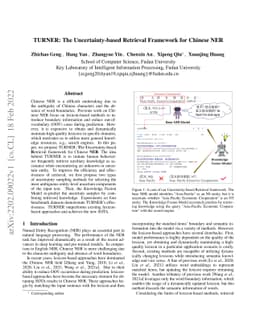 TURNER: The Uncertainty-based Retrieval Framework for Chinese NER