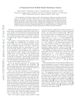 A Numerical Proof of Shell Model Turbulence Closure