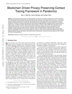 Blockchain Driven Privacy Preserving Contact Tracing Framework in
  Pandemics