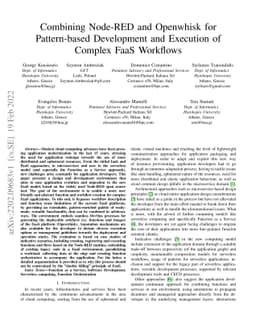 Combining Node-RED and Openwhisk for Pattern-based Development and
  Execution of Complex FaaS Workflows