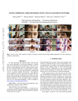 MANet: Improving Video Denoising with a Multi-Alignment Network
