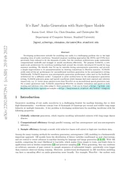 It's Raw! Audio Generation with State-Space Models
