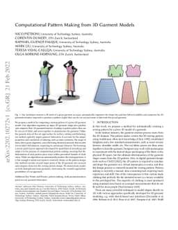 Computational Pattern Making from 3D Garment Models