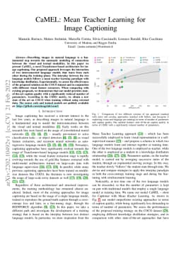 CaMEL: Mean Teacher Learning for Image Captioning