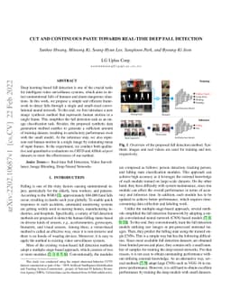 Cut and Continuous Paste towards Real-time Deep Fall Detection