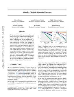 Adaptive Cholesky Gaussian Processes