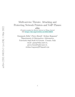 Multi-service Threats: Attacking and Protecting Network Printers and
  VoIP Phones alike