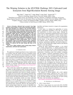 The Winning Solution to the iFLYTEK Challenge 2021 Cultivated Land
  Extraction from High-Resolution Remote Sensing Image