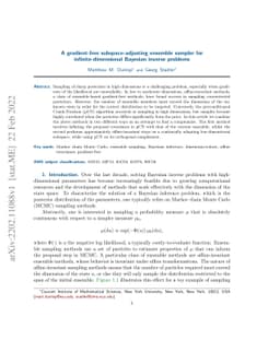 A gradient-free subspace-adjusting ensemble sampler for
  infinite-dimensional Bayesian inverse problems