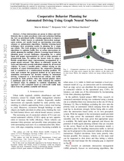 Cooperative Behavior Planning for Automated Driving using Graph Neural
  Networks
