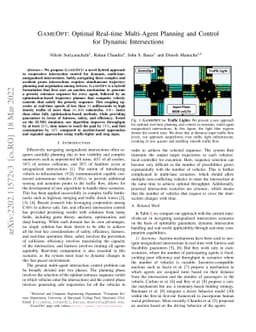 GAMEOPT: Optimal Real-time Multi-Agent Planning and Control for Dynamic
  Intersections