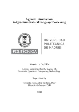 A gentle introduction to Quantum Natural Language Processing