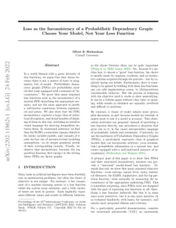 Loss as the Inconsistency of a Probabilistic Dependency Graph: Choose
  Your Model, Not Your Loss Function