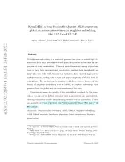 SQuadMDS: a lean Stochastic Quartet MDS improving global structure
  preservation in neighbor embedding like t-SNE and UMAP