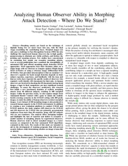 Analyzing Human Observer Ability in Morphing Attack Detection -- Where
  Do We Stand?