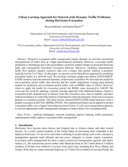 A Deep Learning Approach for Network-wide Dynamic Traffic Prediction
  during Hurricane Evacuation