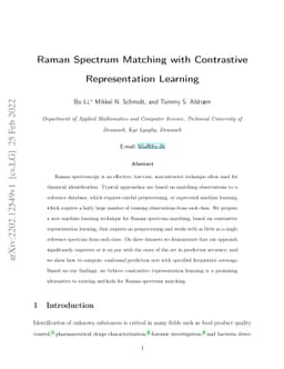 Raman Spectrum Matching with Contrastive Representation Learning