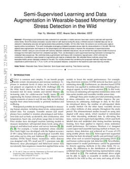 Semi-Supervised Learning and Data Augmentation in Wearable-based
  Momentary Stress Detection in the Wild