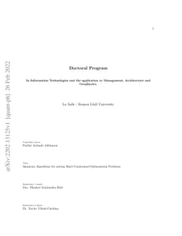 Quantum Algorithms for solving Hard Constrained Optimisation Problems