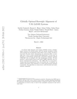 Globally Optimal Boresight Alignment of UAV-LiDAR Systems