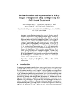 Defect detection and segmentation in X-Ray images of magnesium alloy
  castings using the Detectron2 framework