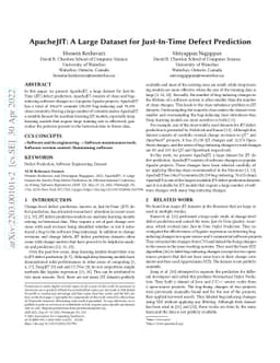 ApacheJIT: A Large Dataset for Just-In-Time Defect Prediction