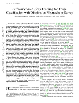 Semi-supervised Deep Learning for Image Classification with Distribution
  Mismatch: A Survey