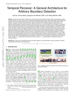 Temporal Perceiver: A General Architecture for Arbitrary Boundary
  Detection