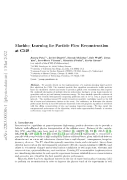Machine Learning for Particle Flow Reconstruction at CMS