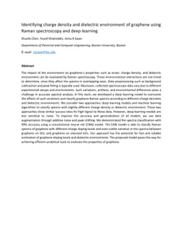 Identifying charge density and dielectric environment of graphene using
  Raman spectroscopy and deep learning