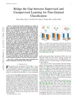 Bridge the Gap between Supervised and Unsupervised Learning for
  Fine-Grained Classification