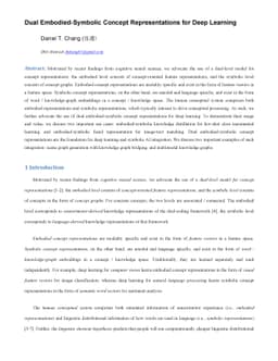 Dual Embodied-Symbolic Concept Representations for Deep Learning