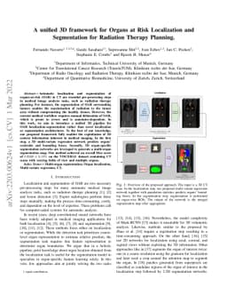 A unified 3D framework for Organs at Risk Localization and Segmentation
  for Radiation Therapy Planning