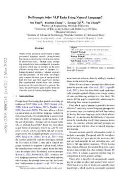 Do Prompts Solve NLP Tasks Using Natural Language?