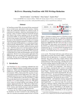 ReZone: Disarming TrustZone with TEE Privilege Reduction
