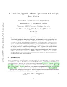 A Primal-Dual Approach to Bilevel Optimization with Multiple Inner
  Minima